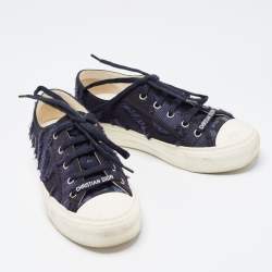 Dior Two Tone Canvas Walk'n'Dior Low Top Sneakers Size 36