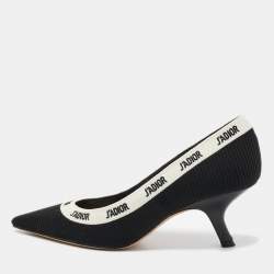 Dior Black/White Canvas J'Adior Pumps Size 38