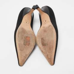 Dior Black/White Canvas J'Adior Pumps Size 38