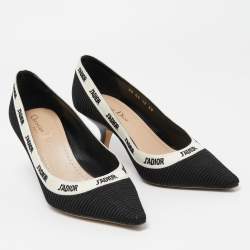 Dior Black/White Canvas J'Adior Pumps Size 38