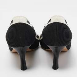 Dior Black/White Canvas J'Adior Pumps Size 38