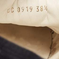 Pre Owned Dior Navy Blue Canvas Walk'N'Dior Low Top Sneakers Size 38.5