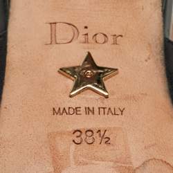 Pre Owned Dior Black Leather J'Adior Slingback Pumps Size 38.5