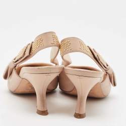 Pre Owned Dior Beige Leather J'Adior Slingback Pumps Size 37