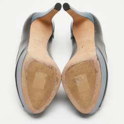 Dior Multicolor Leather Peep Toe Pumps Size 36.5