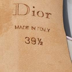 Dior Tri Color Patent Leather Platform Ankle Strap Sandals Size 39.5