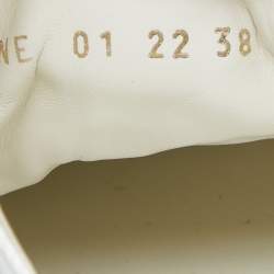 Dior White/Grey Oblique Canvas Walk'n'Dior Sneakers Size 38