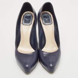 Dior Navy Blue Leather Pumps Size 39