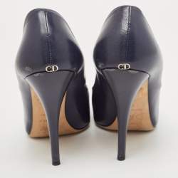 Dior Navy Blue Leather Pumps Size 39