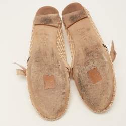 Dior Beige Mesh J'adior Mary Jane Ballet Flats Size 40