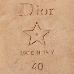 Dior Beige Mesh J'adior Mary Jane Ballet Flats Size 40