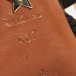 Pre Owned Dior Black Technical Fabric and Leather D-Dior Mules Size 37