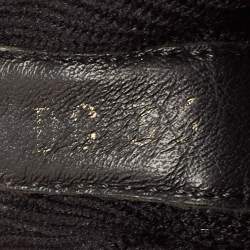 Pre Owned Dior Black Fabric and Leather  Walk'n'Dior High Top  Sneakers Size 36