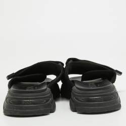Dior Black Nylon D Wander  Sandals Size 38