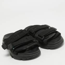 Dior Black Nylon D Wander  Sandals Size 38