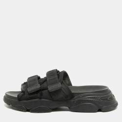 Dior Black Nylon D Wander  Sandals Size 38