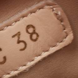 Pre Owned Dior Beige Stretch Fabric and Leather D-Connect Low Top Sneakers Size 38