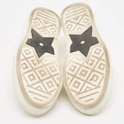 Pre Owned Dior Cream Canvas Walk'n'Dior Sneakers Size 37.5