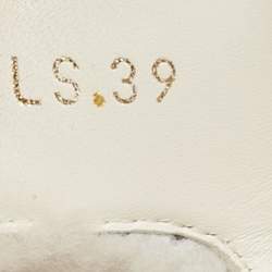 Pre Owned Dior White Fur DiorAct Slingback Sandals Size 39