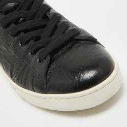 Pre Owned Dior Black Leather Low Top Sneakers Size 37.5