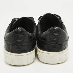 Pre Owned Dior Black Leather Low Top Sneakers Size 37.5