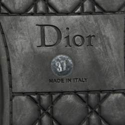 Dior Black Cannage Suede Fur Lined Snow Boots Size 37
