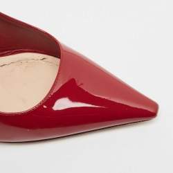 Dior Red Patent J'Adior Slingback Pumps Size 36