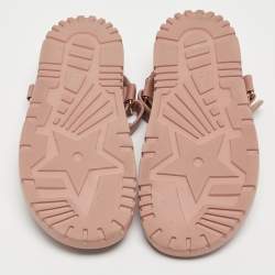 Dior Pink Leather D-Wave Sandals Size 40