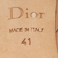 Pre Owned Dior Beige Patent Leather Slingback Sandals Size 41