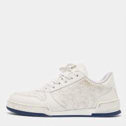 Pre Owned Dior White Leather  b27 Low Top Sneakers Size 37.5
