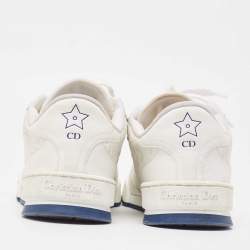 Pre Owned Dior White Leather  b27 Low Top Sneakers Size 37.5