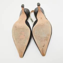 Pre Owned Dior Black Technical Fabric J'adior Slingback Pumps Size 40