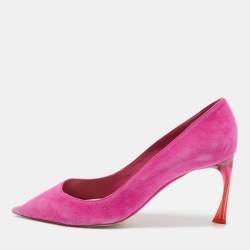 Pre Owned Dior Pink Suede Dioressence Pumps Size 41