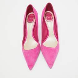 Pre Owned Dior Pink Suede Dioressence Pumps Size 41