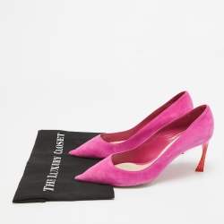 Pre Owned Dior Pink Suede Dioressence Pumps Size 41