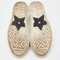 Dior Cream Canvas Walk'n'Dior Sneakers Size 38.5