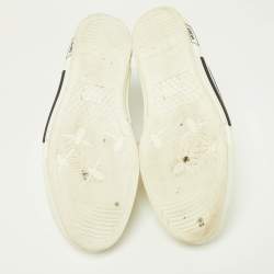 Dior White Mesh and Rubber B23 High Top Sneakers Size 45