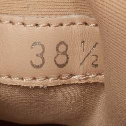 Pre Owned Dior Beige PVC and Fabric D-Connect Sneakers Size 38.5