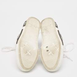 Pre Owned Dior Grey PVC and Mesh B23 High Top Sneakers Size 37.5