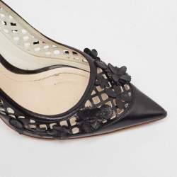 Dior Black Leather Flore Pointed Toe Pumps Size 39