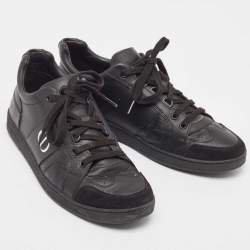 Dior Black Leather Low Top Sneakers Size 37.5