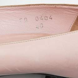 Pre Owned Dior Pink Leather Pointed Toe Pumps Size 40