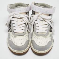 Christian Dior Leather and Canvas B27 High Top Sneakers Size 38