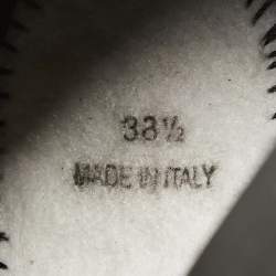 Pre Owned Dior Black Bee Embellished Mesh Fusion Sneakers Size 38.5