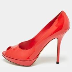 Dior Red Patent Leather Miss Dior Pumps Size 37