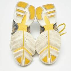 Pre Owned Dior Multicolor Fabric D-Connect Kaleidiorscope Sneakers Size 39