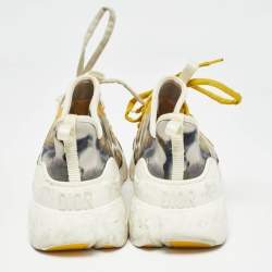 Pre Owned Dior Multicolor Fabric D-Connect Kaleidiorscope Sneakers Size 39