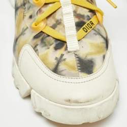 Pre Owned Dior Multicolor Fabric D-Connect Kaleidiorscope Sneakers Size 39