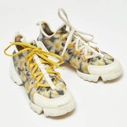 Pre Owned Dior Multicolor Fabric D-Connect Kaleidiorscope Sneakers Size 39