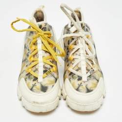 Pre Owned Dior Multicolor Fabric D-Connect Kaleidiorscope Sneakers Size 39